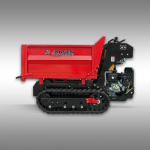 Dumper à chenilles Jansen RD-1000 – tribenne hydraulique – Vanguard 14 CV – charge 1 000 kg – largeur 80 cm