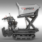 Dumper à chenilles Jansen RD-300pro – benne haut déversement hydraulique – Briggs & Stratton 10 CV – 500 kg