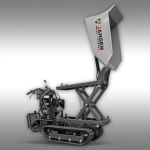 Dumper à chenilles Jansen RD-300pro – benne haut déversement hydraulique – Briggs & Stratton 10 CV – 500 kg