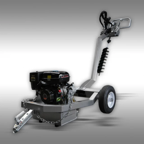 Tarière hydraulique Jansen PB-100 avec 5 forets