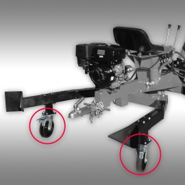 Set de 2 Roues de transport pour mini-pelle Jansen MB-300 et MB-360°