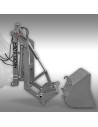Chargeur arrière Jansen HL-3000 – Godet hydraulique – 3 points Cat. I – Attelage-Euro