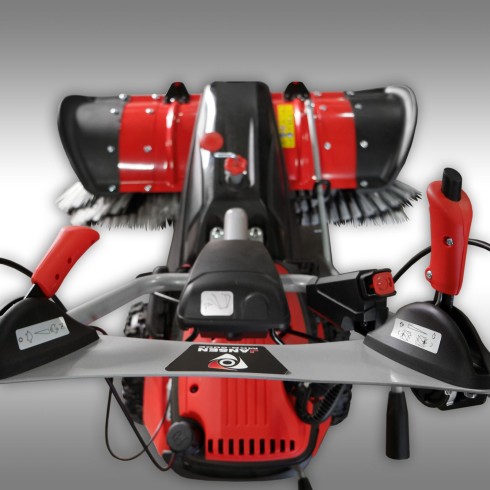 Balayeuse Jansen MKB-500 E + Lame de déneigement, Bac & Démarreur électrique