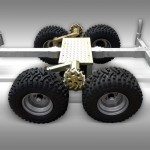 Remorque forestière Jansen HRW-15pro – 1.5 T – galvanisée – grue hydr.