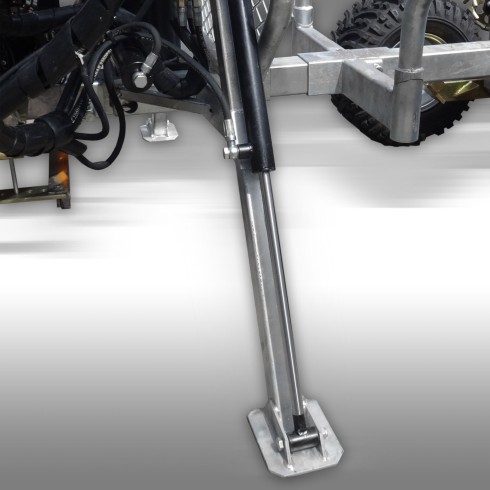 Remorque forestière Jansen HRW-15pro – 1.5 T – galvanisée – grue hydr.