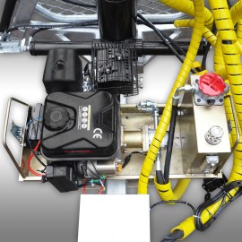 Remorque forestière Jansen HRW-15pro – 1.5 T – galvanisée – grue hydr.