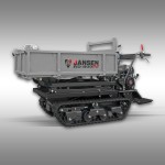 Dumper à chenilles Jansen RD-800pro – benne haut déversement hydraulique – 15 CV – 1 000 kg – 6 vitesses