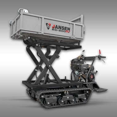 Dumper à chenilles Jansen RD-800pro – benne haut déversement hydraulique – 15 CV – 1 000 kg – 6 vitesses 2