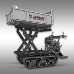 Dumper à chenilles Jansen RD-800pro – benne haut déversement hydraulique – 15 CV – 1 000 kg – 6 vitesses