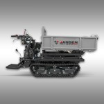 Dumper à chenilles Jansen RD-800pro – benne haut déversement hydraulique – 15 CV – 1 000 kg – 6 vitesses
