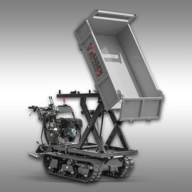 Dumper à chenilles Jansen RD-800pro – benne haut déversement hydraulique – 15 CV – 1 000 kg – 6 vitesses