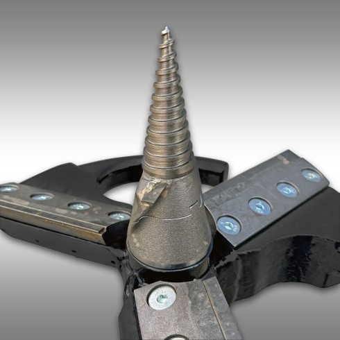 Adaptateur rogneuse de souche pour fendeuse de cônes Jansen JSK-500