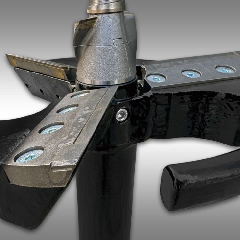 Adaptateur rogneuse de souche pour fendeuse de cônes Jansen JSK-500