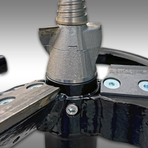 Adaptateur rogneuse de souche pour fendeuse de cônes Jansen JSK-500