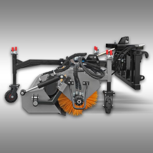 Balayeuse pour tracteur Jansen JK-130 - Attelage Euro - CAT.1+2