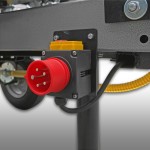 Fendeuse de bûches verticale Jansen HS-20H110K-V2 – Hybride – 20 tonnes – Longueur 110 cm – Moteur Kohler 6,5 CV + 400 V