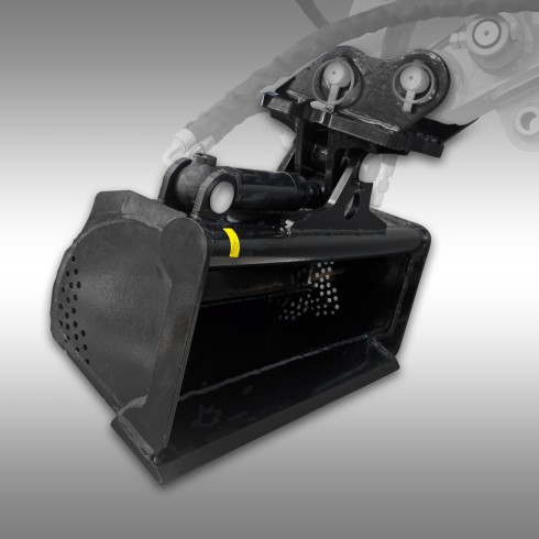 Godet pivotant hydraulique pour mini-pelle Jansen MB-800