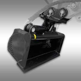 Godet pivotant hydraulique pour mini-pelle Jansen MB-800