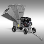 Broyeur de branches et végétaux Jansen GTS-13 – 15 CV Loncin – double trémie – coupe jusqu’à 9 cm