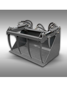 Godet-grappin hydraulique pour chargeur Jansen HL-500E – ouverture 75 cm