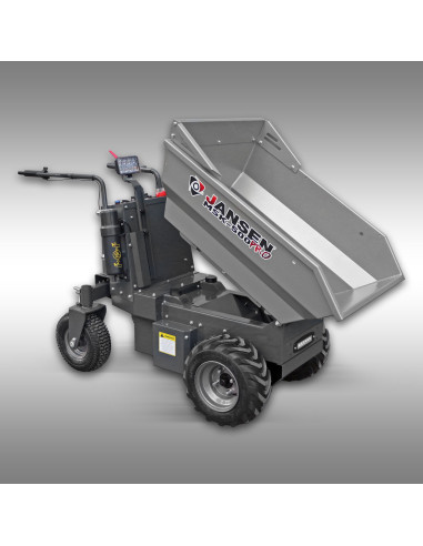 Dumper électrique Jansen MSK-500pro – 1 000W – 500 kg – batterie 48V – benne hydraulique