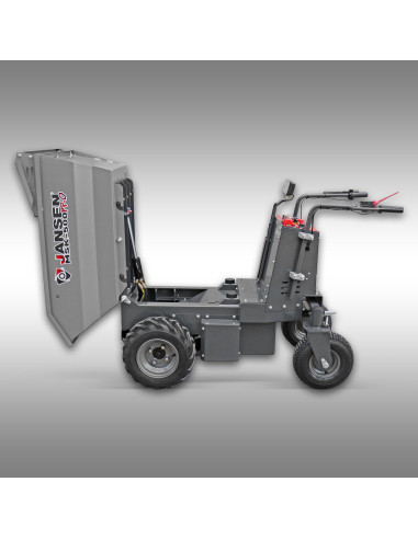 Dumper électrique Jansen MSK-500pro – 1 000W – 500 kg – batterie 48V – benne hydraulique