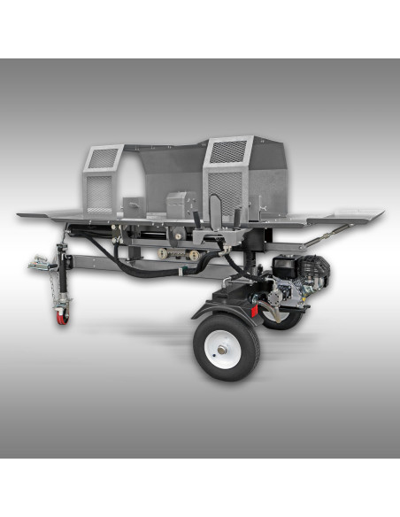 Fendeuse horizontale double action Jansen HS-20DS55pro – 20 t – 55 cm – moteur essence Kohler – double croix