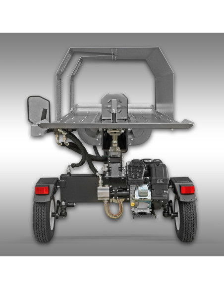 Fendeuse horizontale double action Jansen HS-20DS55pro – 20 t – 55 cm – moteur essence Kohler – double croix