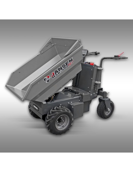 Dumper électrique Jansen MSK-500pro – 1 000W – 500 kg – batterie 48V – benne hydraulique