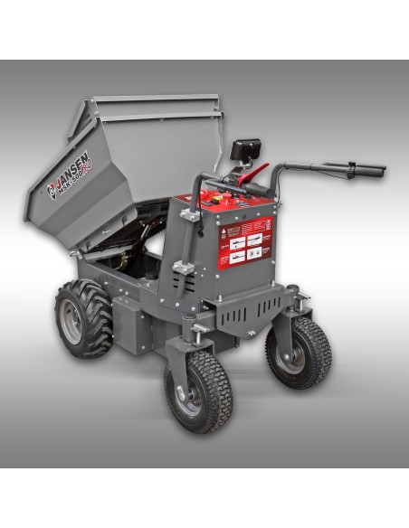 Dumper électrique Jansen MSK-500pro – 1 000W – 500 kg – batterie 48V – benne hydraulique