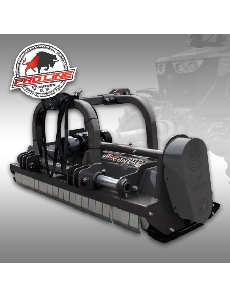Broyeur à marteaux Jansen DUO-250 PROLINE – 2,50 m – Frontal & arrière – prise de force 1 000 tr/min