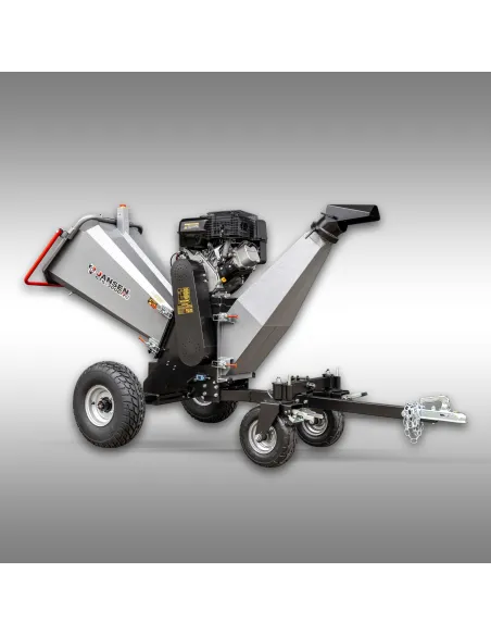 Broyeur de branches thermique Jansen GTS-3000pro – 17,7 CV – diamètre 12 cm – Moteur Loncin 622 cm³ – Démarrage électrique