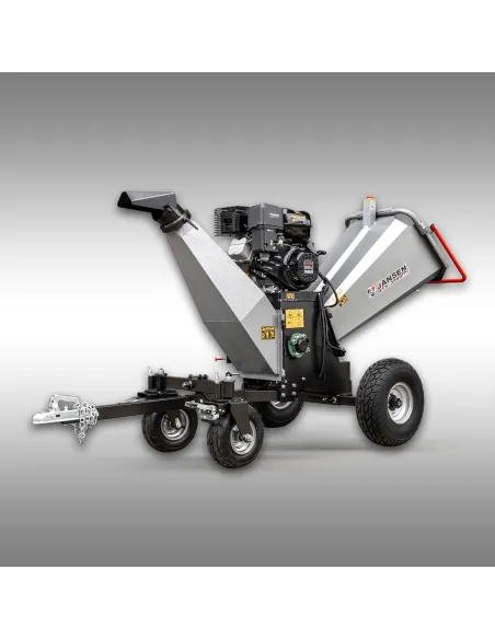 Broyeur de branches thermique Jansen GTS-3000pro – 17,7 CV – diamètre 12 cm – Moteur Loncin 622 cm³ – Démarrage électrique
