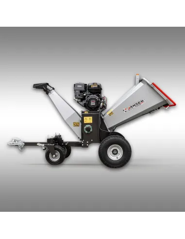 Broyeur de branches thermique Jansen GTS-3000pro – 17,7 CV – diamètre 12 cm – Moteur Loncin 622 cm³ – Démarrage électrique