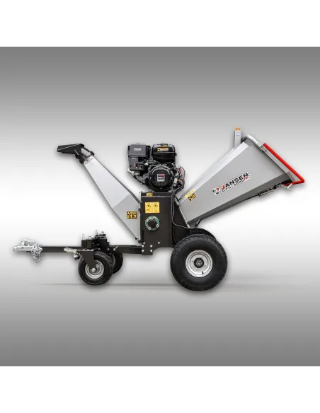 Broyeur de branches thermique Jansen GTS-3000pro – 17,7 CV – diamètre 12 cm – Moteur Loncin 622 cm³ – Démarrage électrique