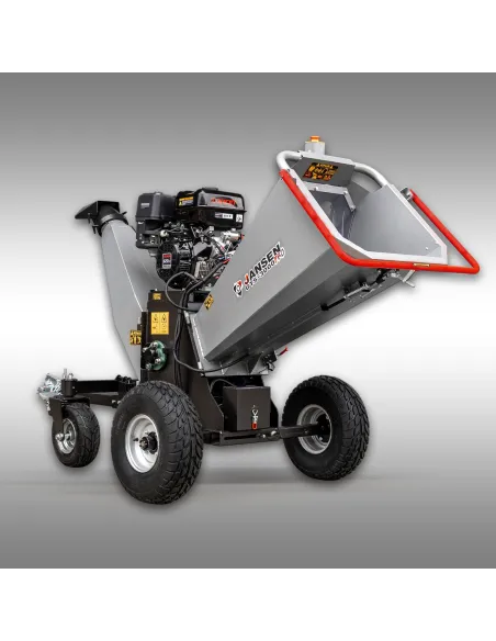 Broyeur de branches thermique Jansen GTS-3000pro – 17,7 CV – diamètre 12 cm – Moteur Loncin 622 cm³ – Démarrage électrique