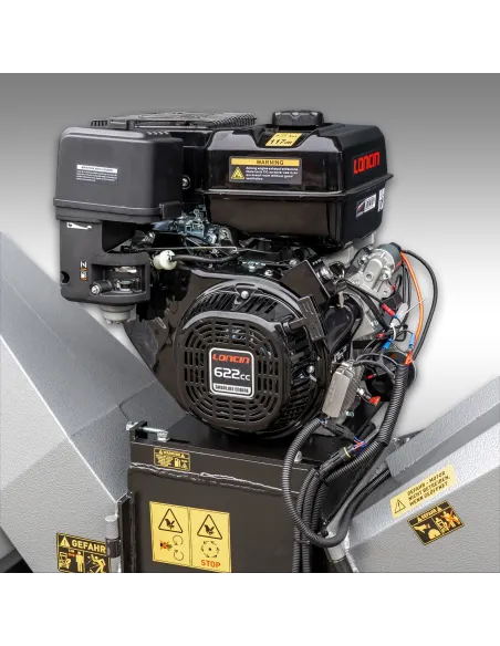 Broyeur de branches thermique Jansen GTS-3000pro – 17,7 CV – diamètre 12 cm – Moteur Loncin 622 cm³ – Démarrage électrique