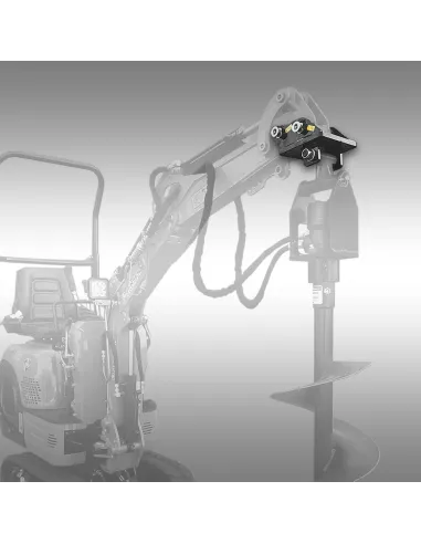 Adaptateur pour tarière hydraulique Jansen HBG-1500 – Compatible minipelle Jansen MB-700