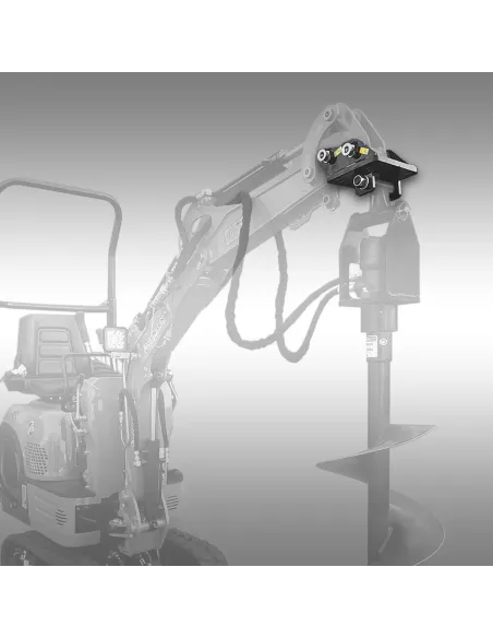 Adaptateur pour tarière hydraulique Jansen HBG-1500 – Compatible minipelle Jansen MB-700