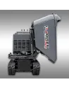 Dumper à chenilles Jansen PROLINE RD-1200DSK – Benne rotative à déversement 3 côtés – Charge utile 1 200 kg – Moteur 13,5 CV