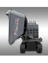 Dumper à chenilles Jansen PROLINE RD-1200DSK – Benne rotative à déversement 3 côtés – Charge utile 1 200 kg – Moteur 13,5 CV