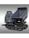 Dumper à chenilles Jansen PROLINE RD-1200DSK – Benne rotative à déversement 3 côtés – Charge utile 1 200 kg – Moteur 13,5 CV
