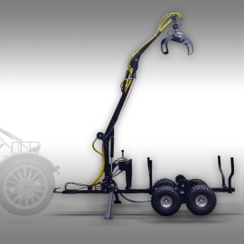 Remorque forestière Jansen HRW-15, Grue de chargement