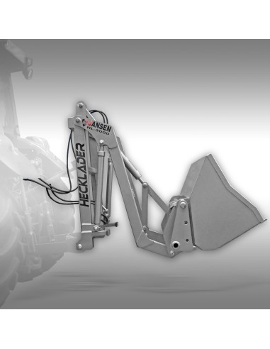 Chargeur arrière Jansen HL-3000 – Godet hydraulique – Attelage-Euro