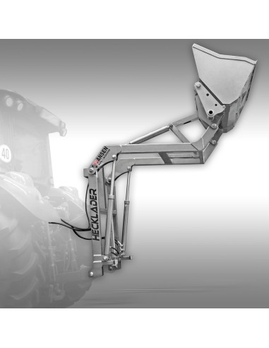 Chargeur arrière Jansen HL-3000 – Godet hydraulique – Attelage-Euro