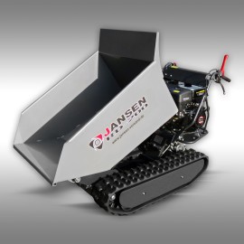 Dumper à chenilles Jansen RD-200 – moteur essence 9 CV – benne hydraulique – 500 kg