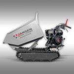 Dumper à chenilles Jansen RD-200 – moteur essence 9 CV – benne hydraulique – 500 kg