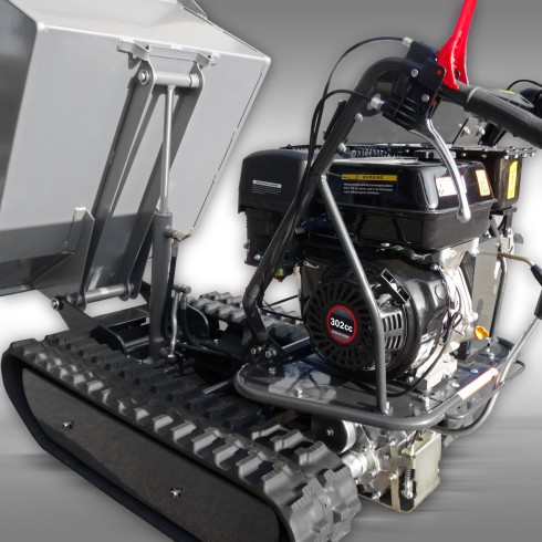 Dumper à chenilles Jansen RD-200 – moteur essence 9 CV – benne hydraulique – 500 kg