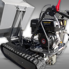 Dumper à chenilles Jansen RD-200 – moteur essence 9 CV – benne hydraulique – 500 kg