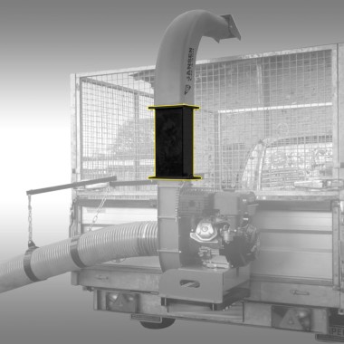 Rallonge de tour pour aspirateur/souffleur à feuilles Jansen LG-1300 2
